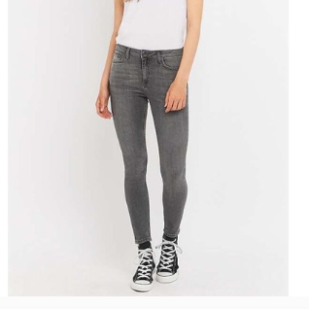 BDG Mid-rise Gray Cigarette Skinny Jeans